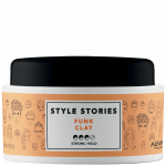 Глиняная паста сильной фиксации для эффекта матовых волос style stories funk clay, фото 