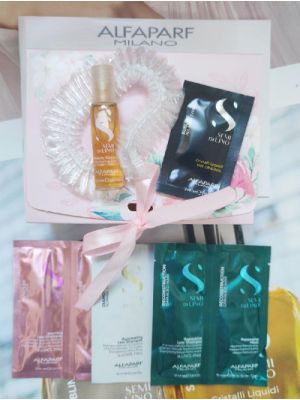Комплект ухода semi di lino в подарочной упаковке, фото , изображение 2 - от магазина Hair-Alfa.Shop Комплект ухода semi di lino в подарочной упаковке, фото , изображение 2