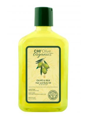 Масло для волос и тела Chi Olive Organics Olive & Silk Hair & Body Oil 251 мл CHIOHB8, Объём/Вес: 251, фото 