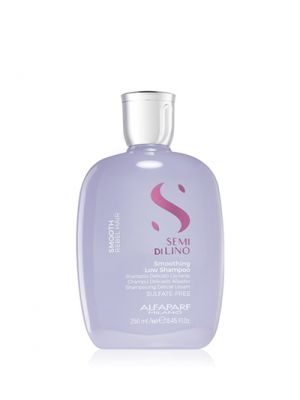 Разглаживающий шампунь для непослушных, склонных к пушению волос Gentle Smoothing Shampoo For Rebellious Hair Alfaparf Milano Semi di Lino Smooth, фото , изображение 2