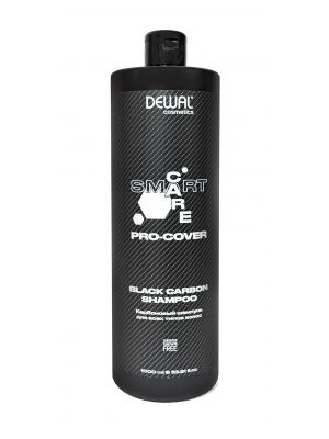 Карбоновый шампунь для всех типов волос smart care pro-cover black carbon shampoo, 1000 мл dewal cosmetics dcp20502, Объём/Вес: 1000, фото 