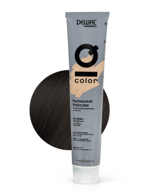 4.1 краситель перманентный iq color, 90 мл dewal cosmetics dc4.1, фото 